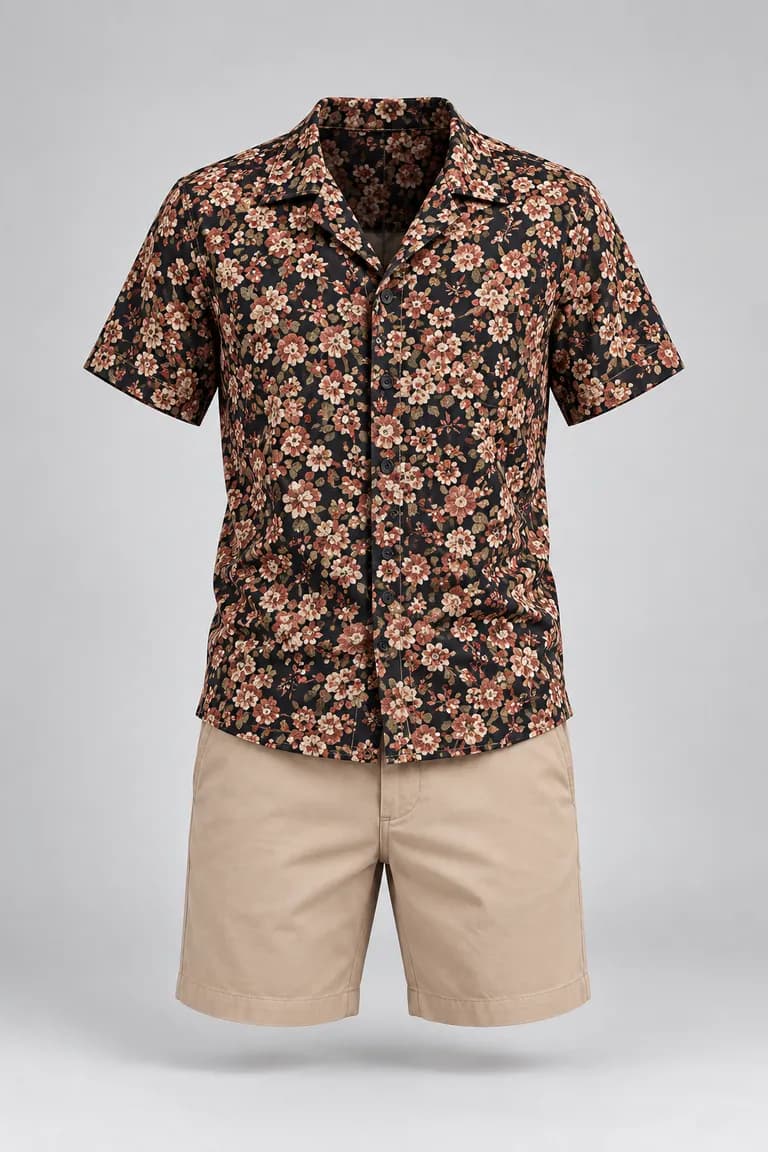 Camp collar outfit